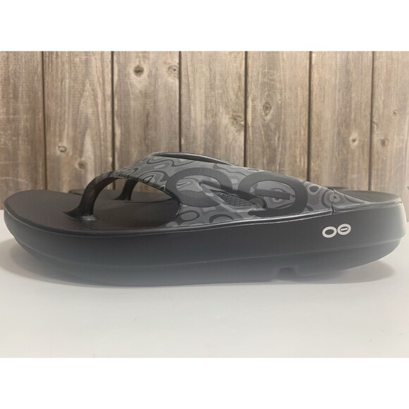 OOFOS OOriginal Sport Sandal - BLACK WATER CAMO Men’s Size 9 / Women’s Size 11 - Picture 5 of 9